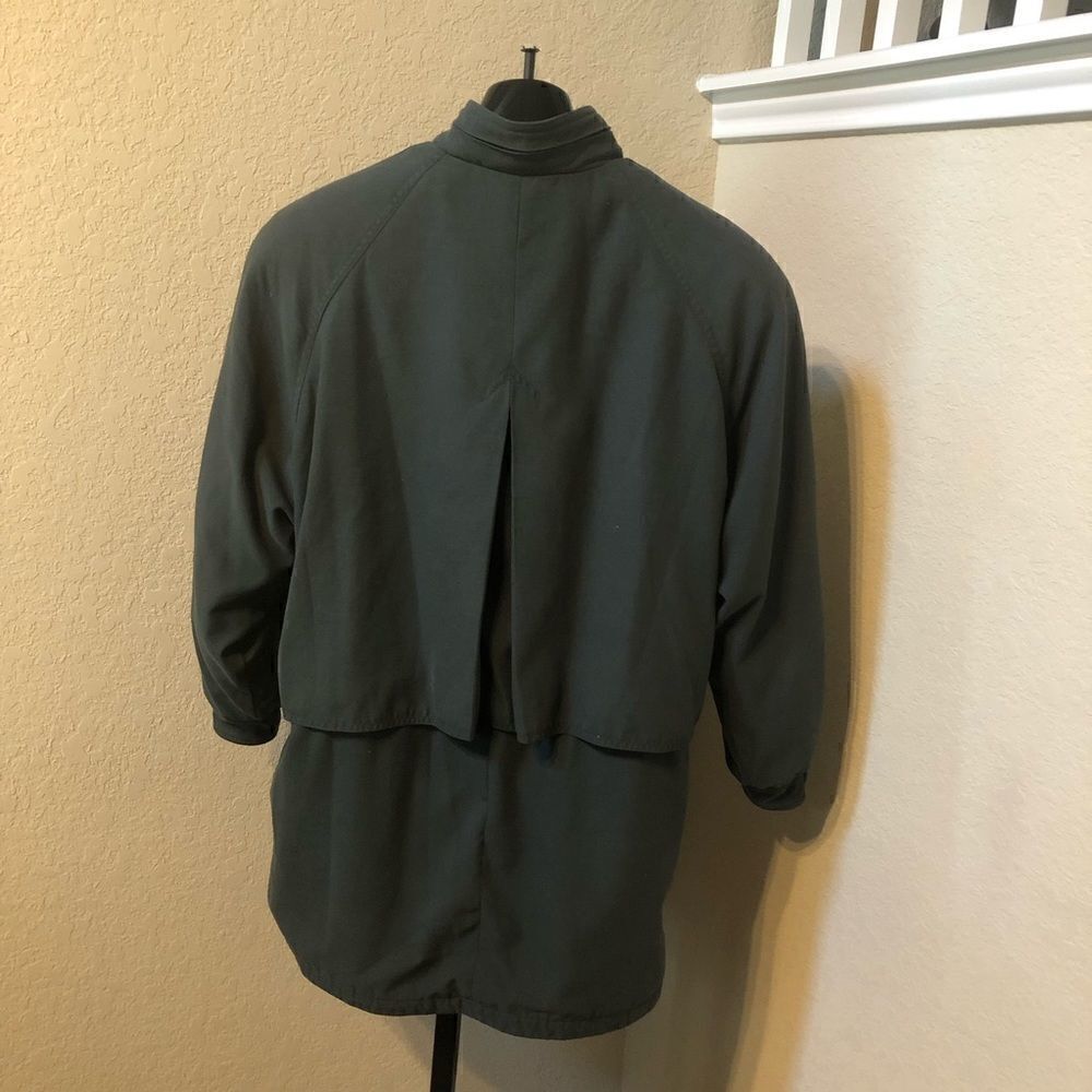 London Fog olive microfiber jacket sz medium - Picture 6 of 10
